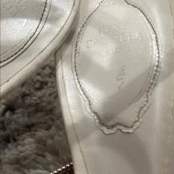 Rene Caovilla Silver Spiral Heels - Picture 8 of 9